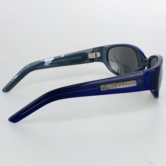 Anarchy Eyewear Sunglasses mod. Shroud Oval Wrap Blue Vintage main image 8